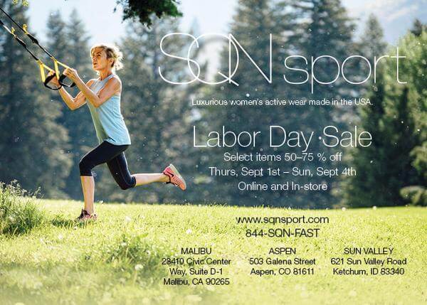 SQN Labor Say Weekend Sale!