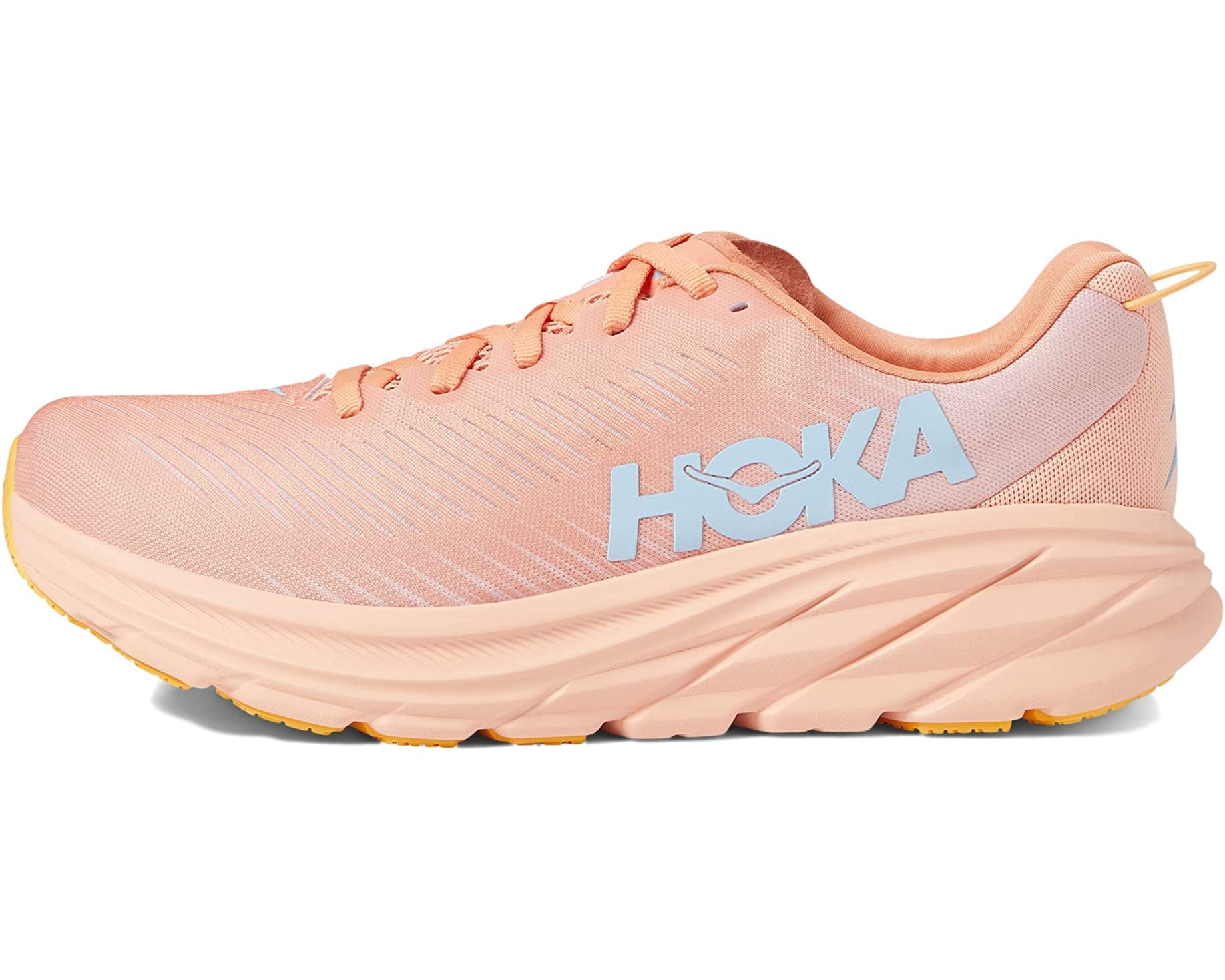 HOKA ONE ONE | Women's, Rincon 3 Road Running Sneakers (Shell Coral/Peach Parfait - 5.5) (B) US