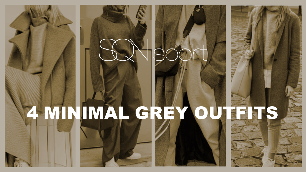 Outfits: 4 Minimal Grey Monochromatic Looks