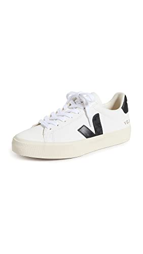 Veja Women's Campo Sneakers, Extra White/Black, 4 Medium US