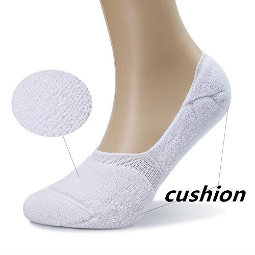 No nonsense womens Cushion Quarter Top 8 Pair Pack Liner Socks, White, One  Size US, White, One Size