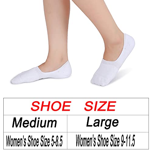 RIIQIICHY 4 to 6 Pack No Show Socks Womens Non Slip Nude Black Socks for  High Heels Hidden Low Cut Liner Boat Socks for Dress Shoes 